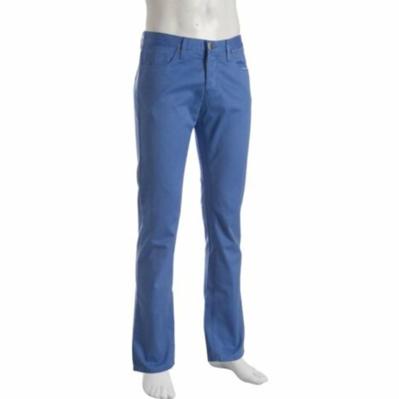 Gucci Blue Dyed Twill Straight Leg Pants NWT - Picture 4 of 6